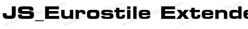 JS_Eurostile Extended-Bold字体转换